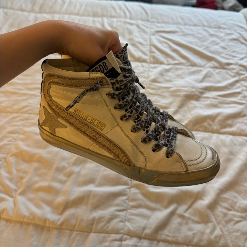Golden Goose Slides -Size 38 with zipper